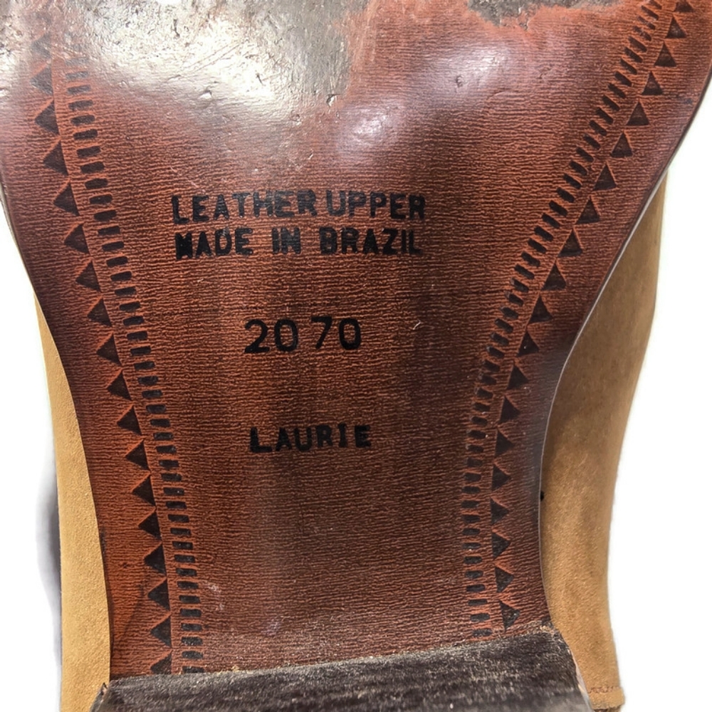 SABREE Laurie Women's Tan Western Ankle Cowboy Boots Leather Brazil - Picture 12 of 12